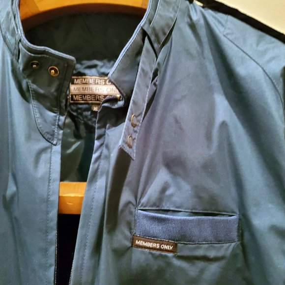 XL Members Only Jacket Teal Green Men's Bomber - Picture 15 of 15